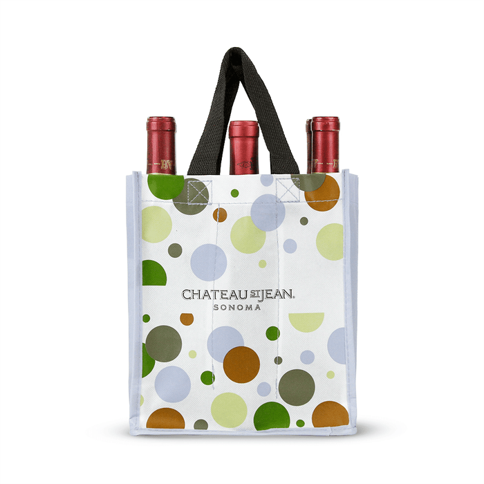 Foldable Non Woven Polypropylene CMYK Laminated Wine Tote *Fully Customizable*,[wholesale],[Simply+Green Solutions]