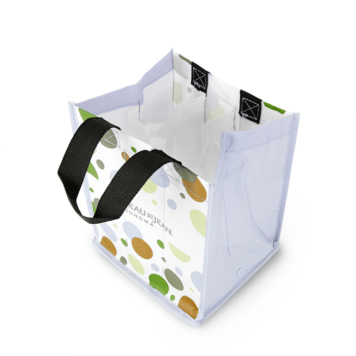 Foldable Non Woven Polypropylene CMYK Laminated Wine Tote *Fully Customizable*,[wholesale],[Simply+Green Solutions]