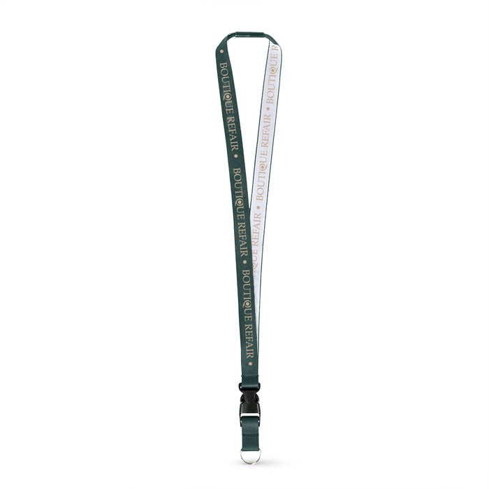3/4" Detailed Coarse Weave Lanyard w/Detachable Buckle and a Breakaway - ,[wholesale],[Simply+Green Solutions]