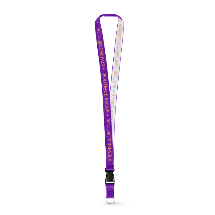 3/4" Detailed Coarse Weave Lanyard w/Detachable Buckle and a Breakaway - ,[wholesale],[Simply+Green Solutions]