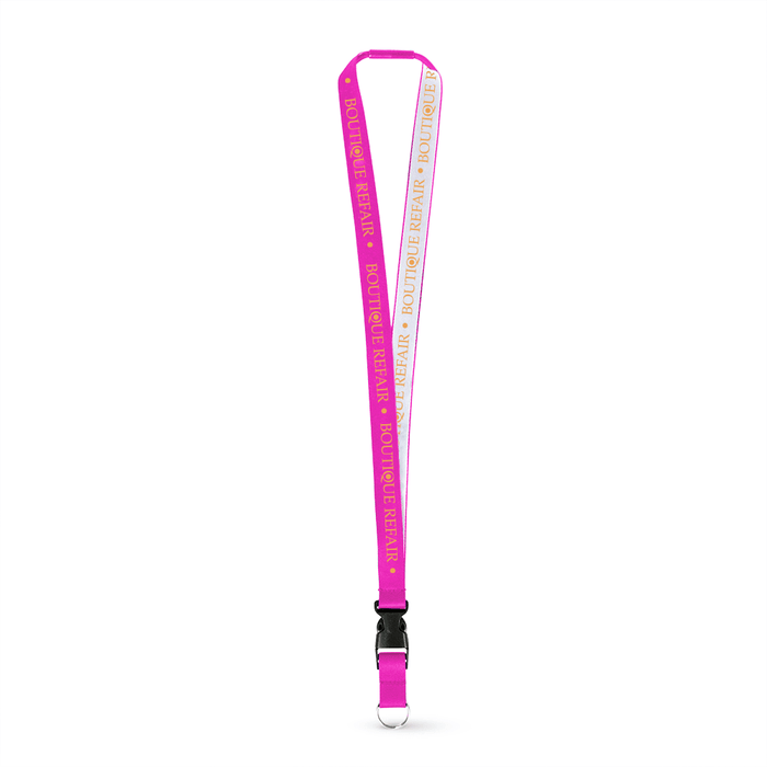 3/4" Detailed Coarse Weave Lanyard w/Detachable Buckle and a Breakaway - ,[wholesale],[Simply+Green Solutions]