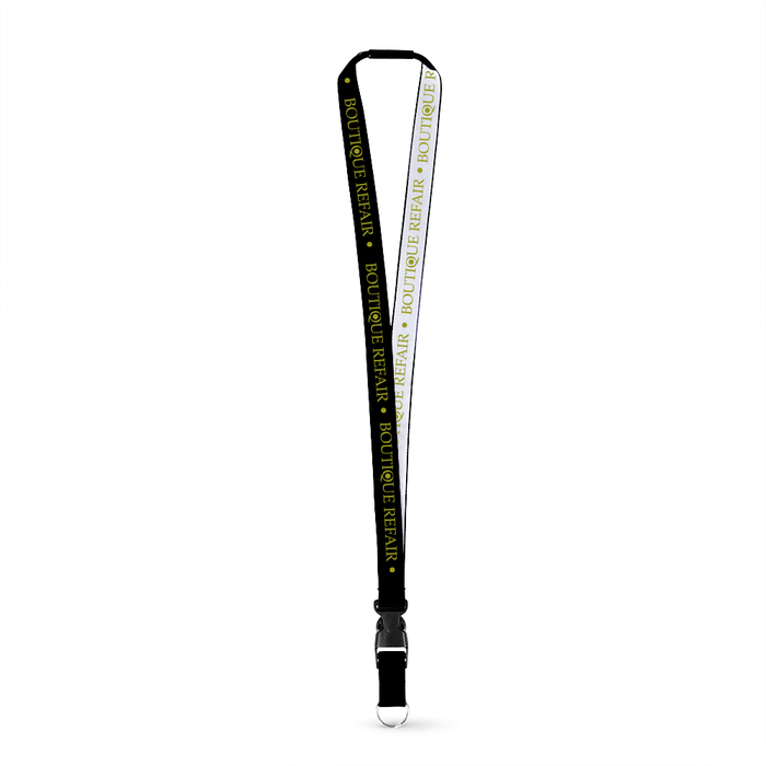 3/4" Detailed Coarse Weave Lanyard w/Detachable Buckle and a Breakaway - ,[wholesale],[Simply+Green Solutions]
