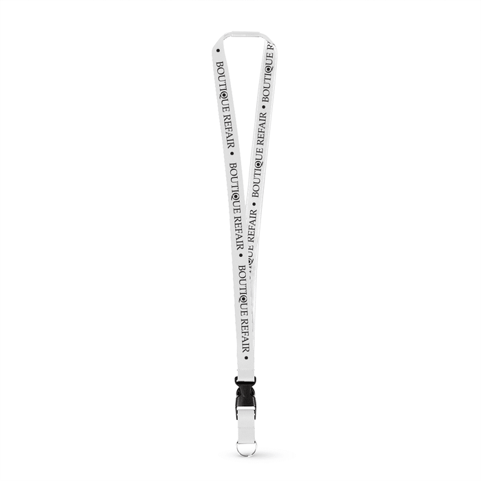3/4" Detailed Coarse Weave Lanyard w/Detachable Buckle and a Breakaway - ,[wholesale],[Simply+Green Solutions]