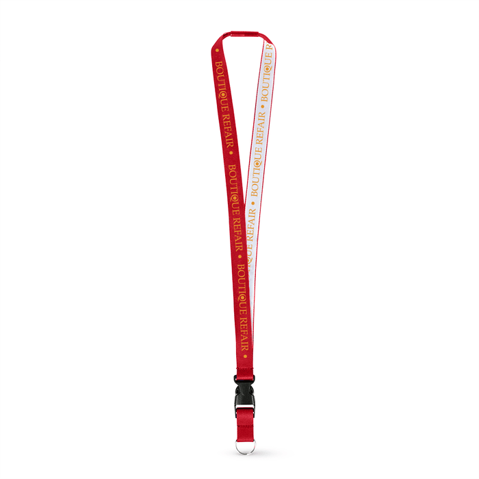 3/4" Detailed Coarse Weave Lanyard w/Detachable Buckle and a Breakaway - ,[wholesale],[Simply+Green Solutions]