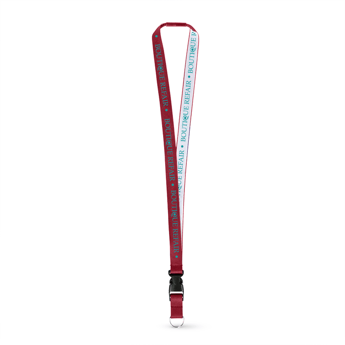 3/4" Detailed Coarse Weave Lanyard w/Detachable Buckle and a Breakaway - ,[wholesale],[Simply+Green Solutions]