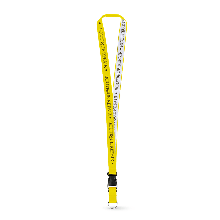 3/4" Detailed Coarse Weave Lanyard w/Detachable Buckle and a Breakaway - ,[wholesale],[Simply+Green Solutions]