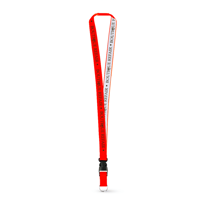3/4" Detailed Coarse Weave Lanyard w/Detachable Buckle and a Breakaway - ,[wholesale],[Simply+Green Solutions]
