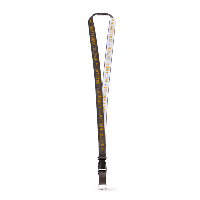 3/4" Detailed Coarse Weave Lanyard w/Detachable Buckle and a Breakaway - ,[wholesale],[Simply+Green Solutions]