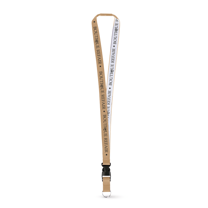 3/4" Detailed Coarse Weave Lanyard w/Detachable Buckle and a Breakaway - ,[wholesale],[Simply+Green Solutions]