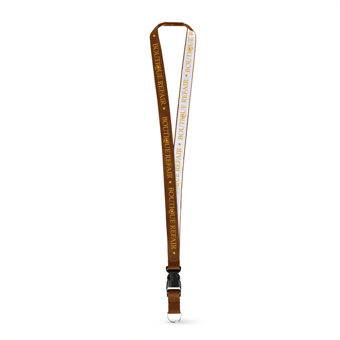 3/4" Detailed Coarse Weave Lanyard w/Detachable Buckle and a Breakaway - Blank,[wholesale],[Simply+Green Solutions]