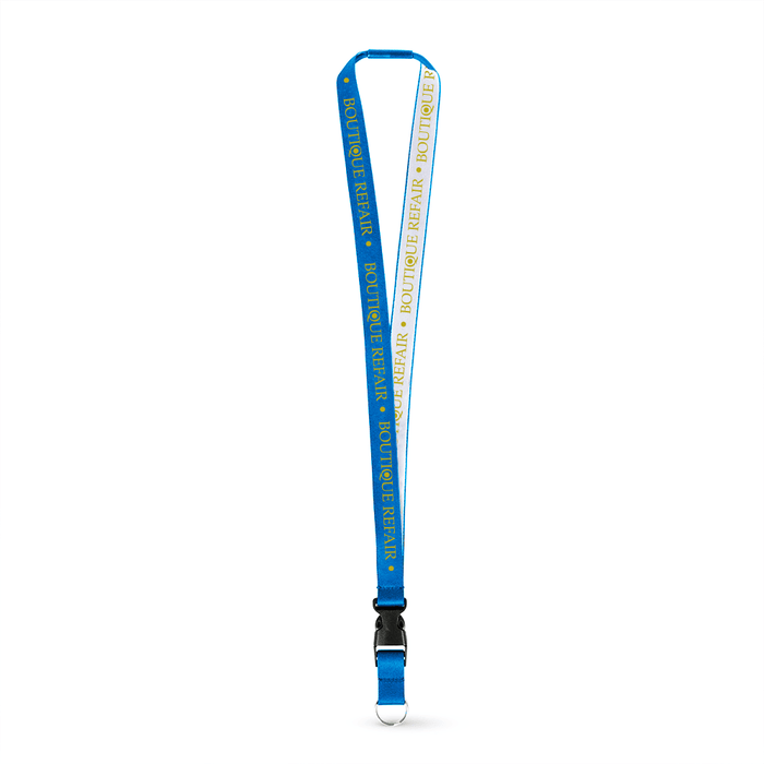 3/4" Detailed Coarse Weave Lanyard w/Detachable Buckle and a Breakaway - ,[wholesale],[Simply+Green Solutions]