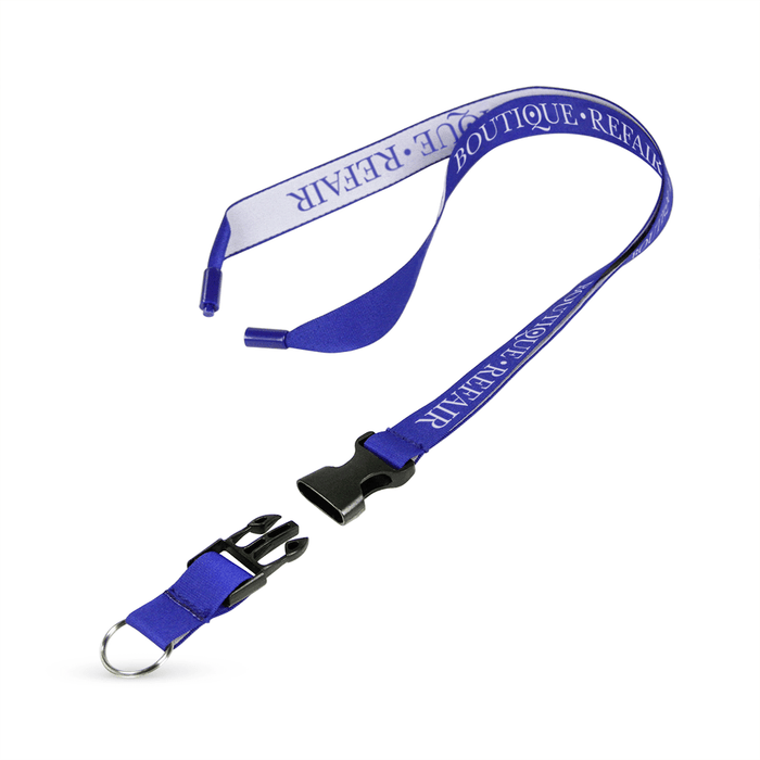3/4" Detailed Coarse Weave Lanyard w/Detachable Buckle and a Breakaway - ,[wholesale],[Simply+Green Solutions]