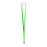 3/8" Tubular Polyester Lanyard w/Bulldog Clip - ,[wholesale],[Simply+Green Solutions]