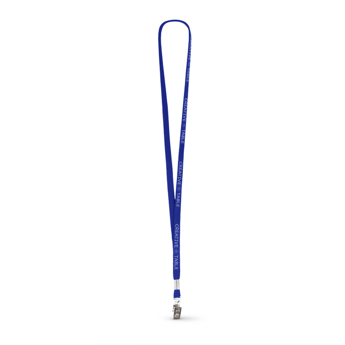 3/8" Tubular Polyester Lanyard w/Bulldog Clip - ,[wholesale],[Simply+Green Solutions]