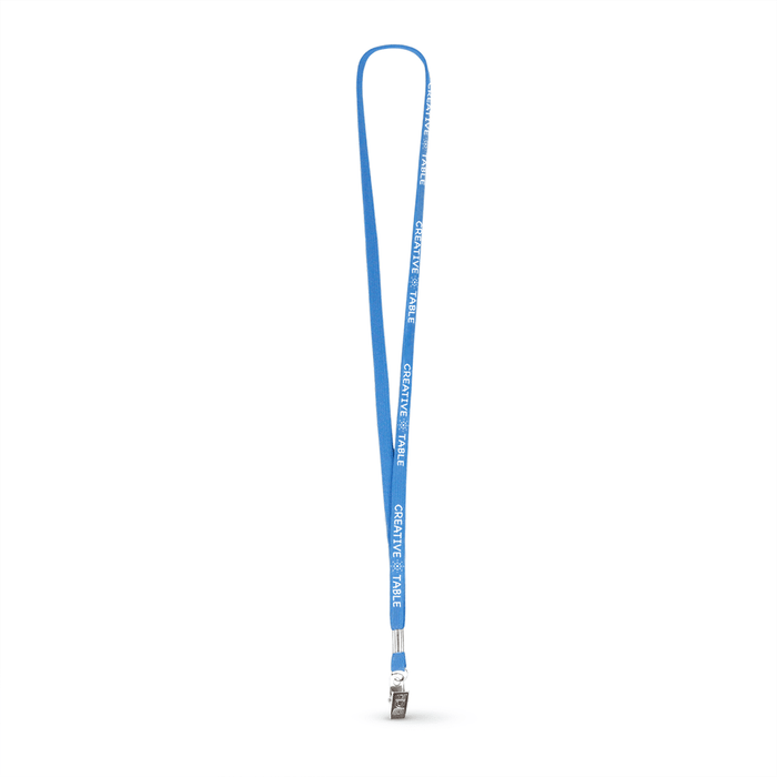3/8" Tubular Polyester Lanyard w/Bulldog Clip - ,[wholesale],[Simply+Green Solutions]