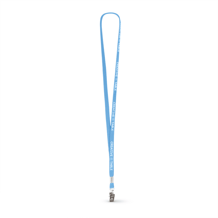 3/8" Tubular Polyester Lanyard w/Bulldog Clip - ,[wholesale],[Simply+Green Solutions]