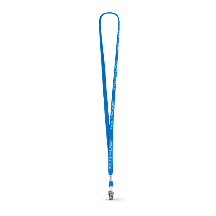 3/8" Tubular Polyester Lanyard w/Bulldog Clip - ,[wholesale],[Simply+Green Solutions]