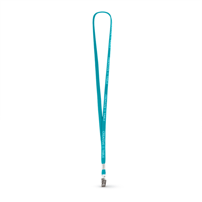 3/8" Tubular Polyester Lanyard w/Bulldog Clip - ,[wholesale],[Simply+Green Solutions]