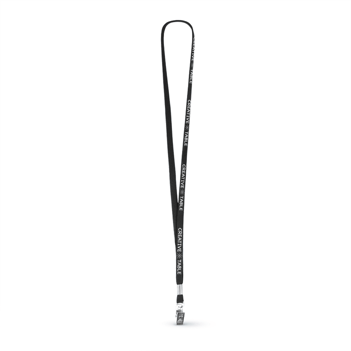 3/8" Tubular Polyester Lanyard w/Bulldog Clip - ,[wholesale],[Simply+Green Solutions]