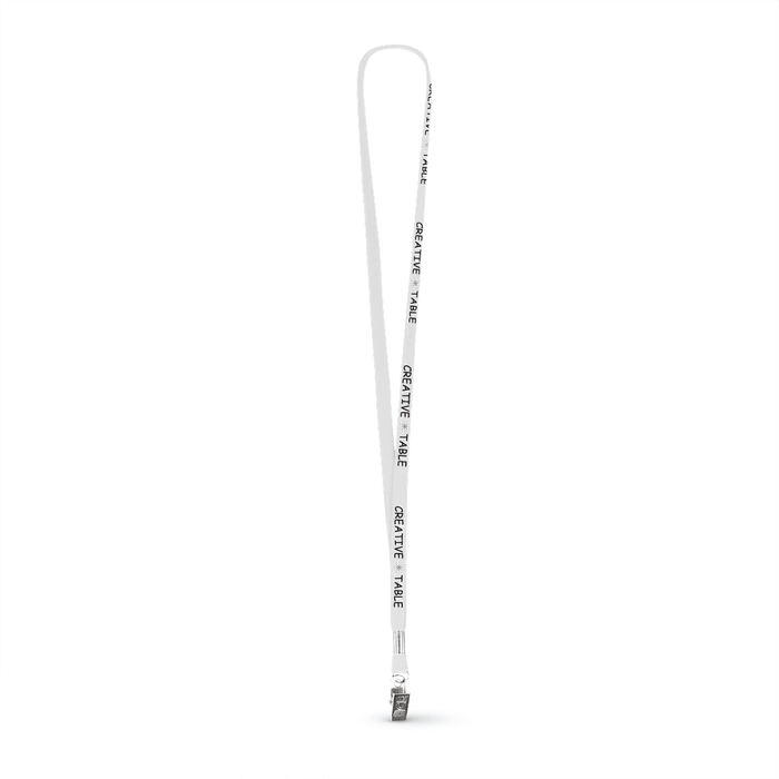 3/8" Tubular Polyester Lanyard w/Bulldog Clip - ,[wholesale],[Simply+Green Solutions]