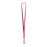 3/8" Tubular Polyester Lanyard w/Bulldog Clip - ,[wholesale],[Simply+Green Solutions]