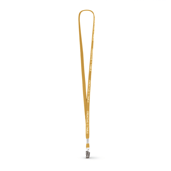 3/8" Tubular Polyester Lanyard w/Bulldog Clip - ,[wholesale],[Simply+Green Solutions]