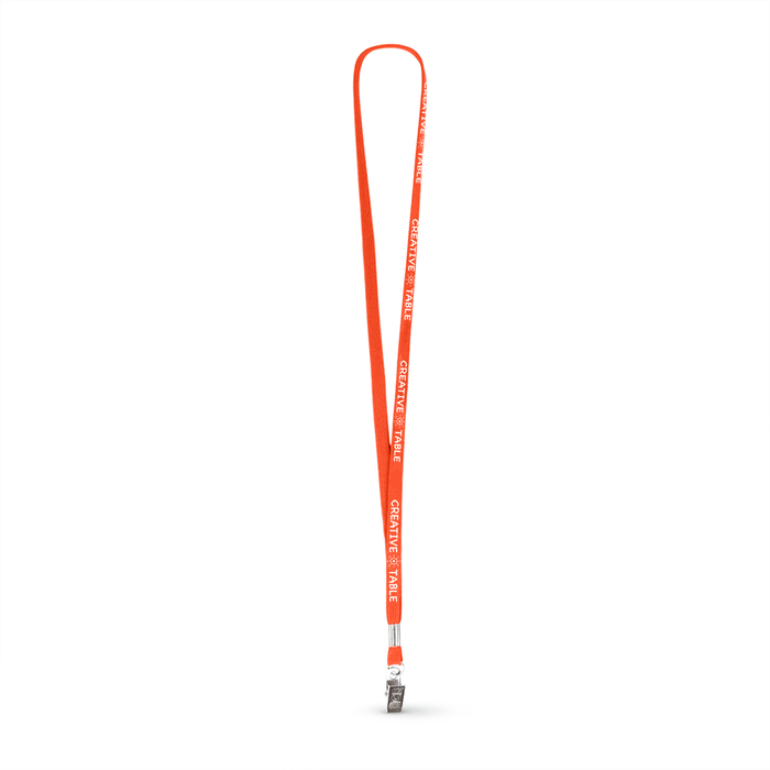 3/8" Tubular Polyester Lanyard w/Bulldog Clip - ,[wholesale],[Simply+Green Solutions]