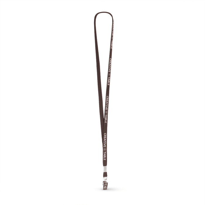 3/8" Tubular Polyester Lanyard w/Bulldog Clip - ,[wholesale],[Simply+Green Solutions]