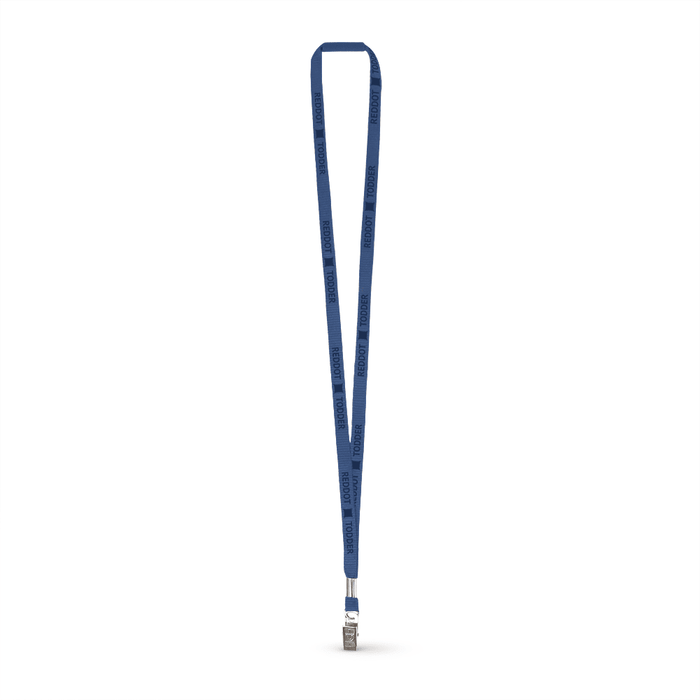 3/8" Flat Polyester Lanyard w/Bulldog Clip and a Breakaway - ,[wholesale],[Simply+Green Solutions]