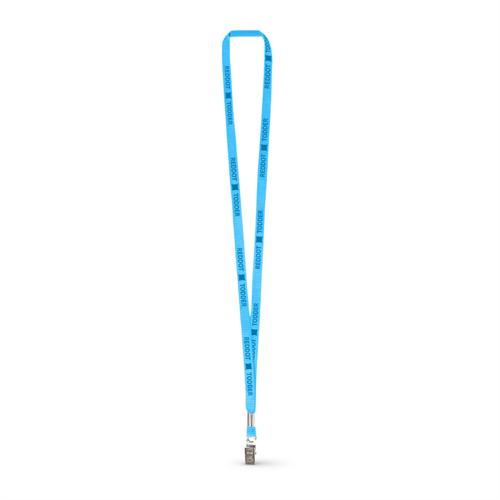 3/8" Flat Polyester Lanyard w/Bulldog Clip and a Breakaway - ,[wholesale],[Simply+Green Solutions]