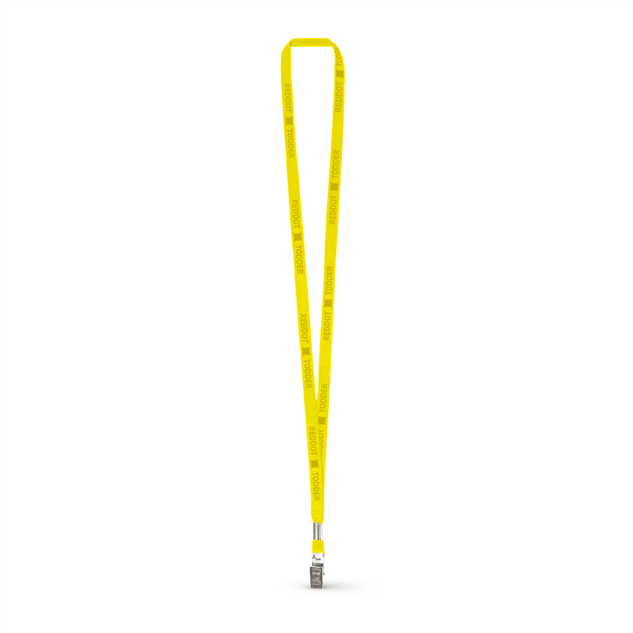 3/8" Flat Polyester Lanyard w/Bulldog Clip and a Breakaway - ,[wholesale],[Simply+Green Solutions]