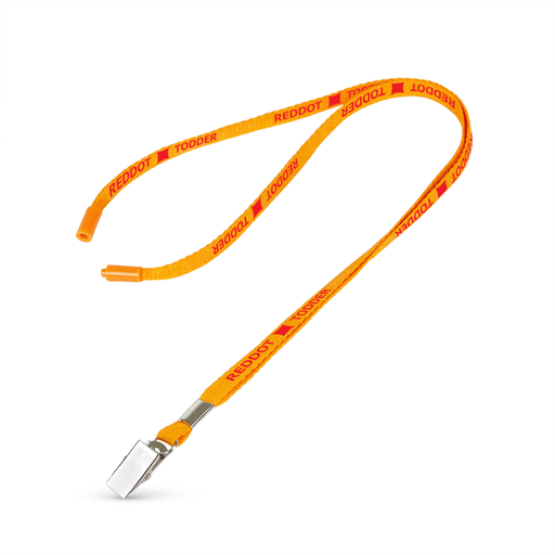 3/8" Flat Polyester Lanyard w/Bulldog Clip and a Breakaway - ,[wholesale],[Simply+Green Solutions]