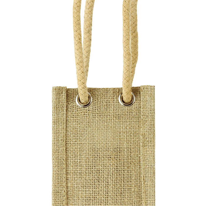 Single Bottle Jute Bag w/Rope Handle,[wholesale],[Simply+Green Solutions]