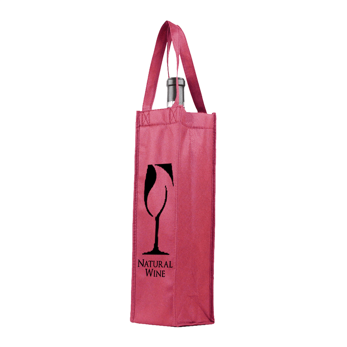 Single bottle Wine Tote Double Layered Premium Plus Fully Customizable