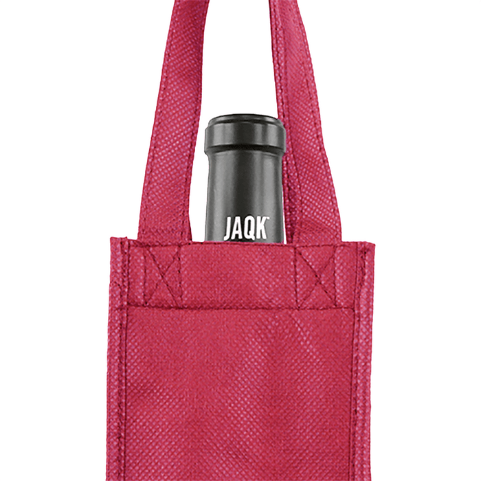 Single bottle Wine Tote, Double Layered Premium Plus *Fully Customizable*,[wholesale],[Simply+Green Solutions]