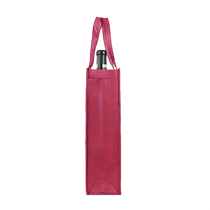 Single bottle Wine Tote, Double Layered Premium Plus *Fully Customizable*,[wholesale],[Simply+Green Solutions]