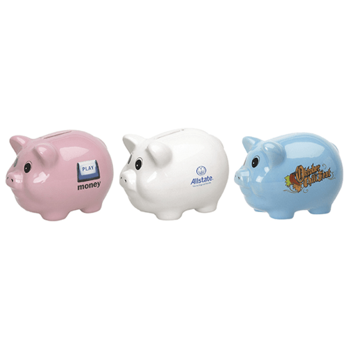Ceramic Piggy Banks medium Pack of 12 Blank