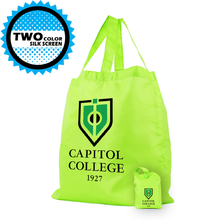 Polyester Compact Button Tote Detached *Fully Customizable* Bag Ban Approved,[wholesale],[Simply+Green Solutions]