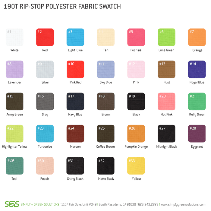 Polyester Compact Button Tote Attached *Fully Customizable* Bag Ban Approved,[wholesale],[Simply+Green Solutions]