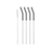 10" Silicone Tip Stainless Straw Set