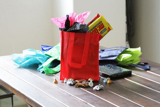 BLANK Gift Tote Assortment - Yellow, Royal Blue, Electric Blue - *Stocked in the USA* - CLOSE OUT