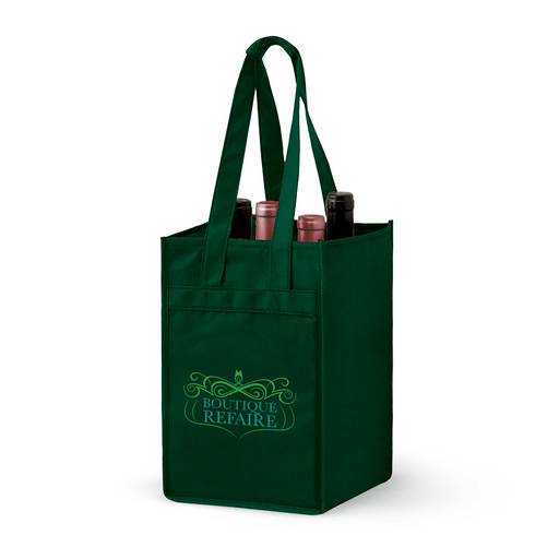 4 Bottle Non-woven Wine Tote Bag *Stocked in the USA*,[wholesale],[Simply+Green Solutions]