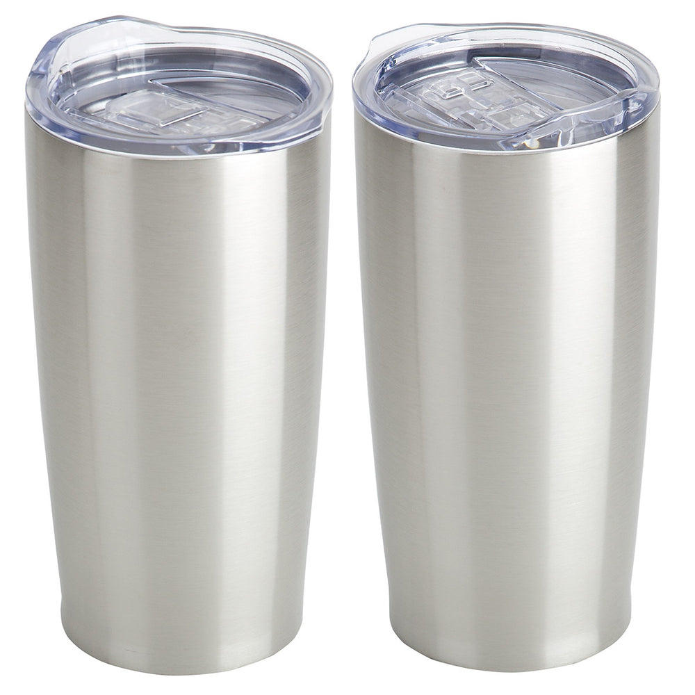 20 oz BLANK Vacuum Insulated Stainless Steel Tumbler - Silver - 23 Pack - CLOSE OUT