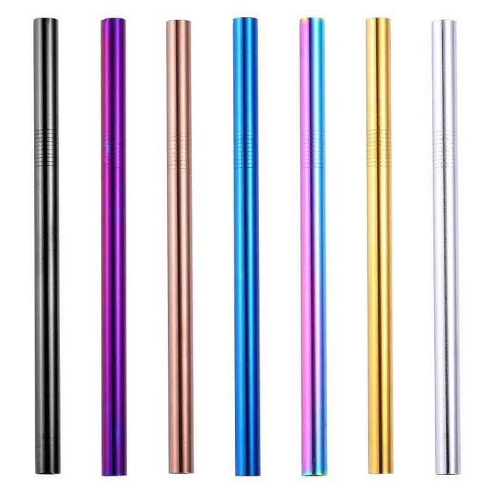 Single Stainless steel straw (6mm) (half length 11cm)