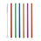 Single anodized aluminum straw - Straight (6mm)