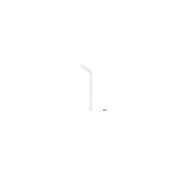 Stock color Silicone reusable Straws - Bent