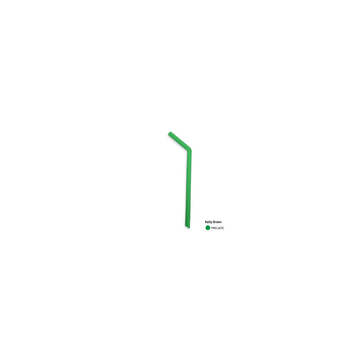 Stock color Silicone reusable Straws - Bent