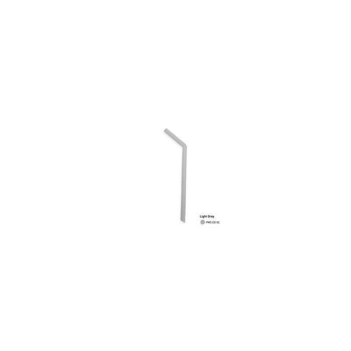 Stock color Silicone reusable Straws - Bent