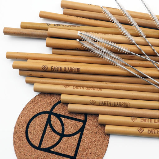 Pack of 10 Bamboo Straws