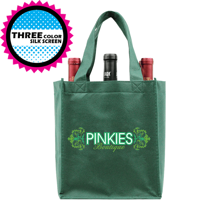 Six bottle Wine Tote, Double Layered Premium Plus *Fully Customizable*,[wholesale],[Simply+Green Solutions]